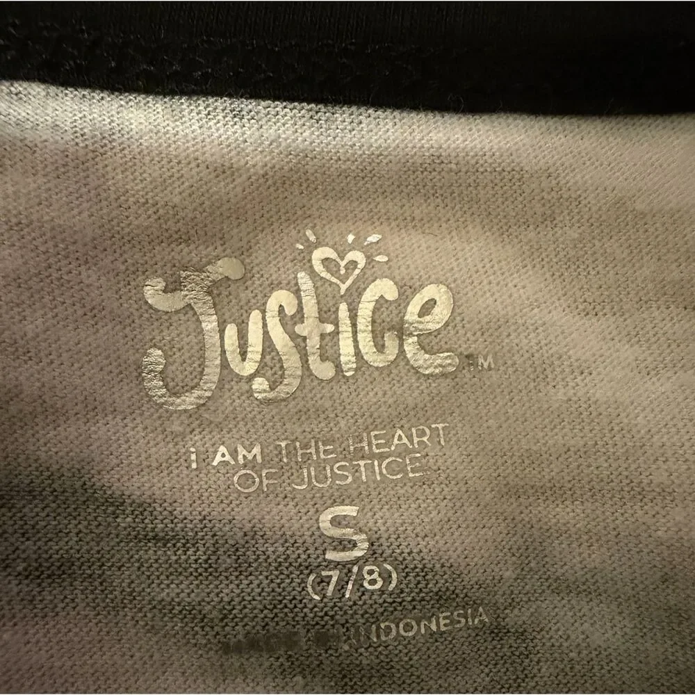 #153 - Justice “Love Together” Tie-Dye Tee Girls Small